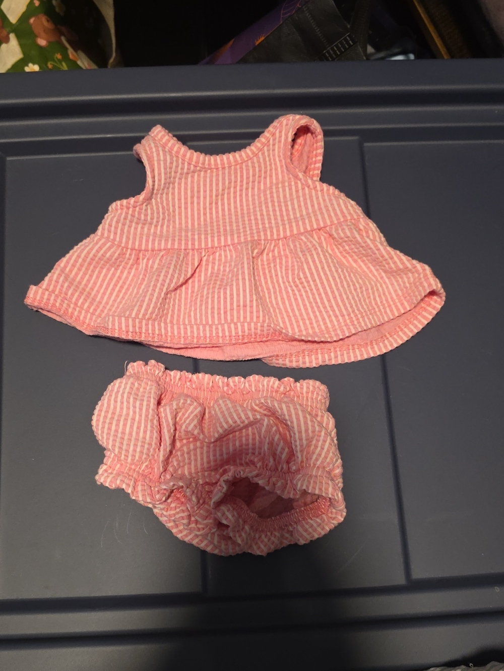 Cat & Jack Pink and White Striped Tank Top with Matching Bloomers